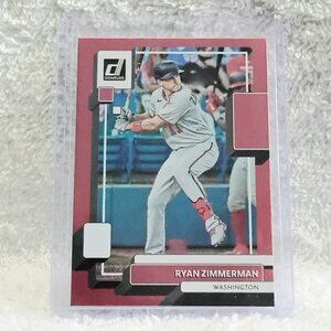 5/$20 Mint 2022 Donruss Ryan Zimmerman Red Holo Foil MLB Card 84!!